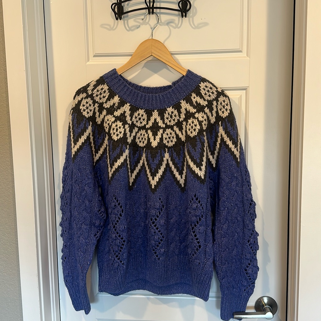 Womens Lucky Brand Fair Isle Sweater